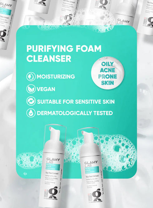 جلامي لاب غسول الوجه رغوي منقي للبشرة 150 مل - Glamy Lab